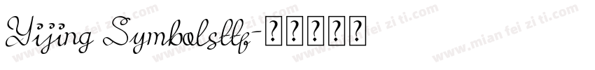Yijing Symbolsttf字体转换